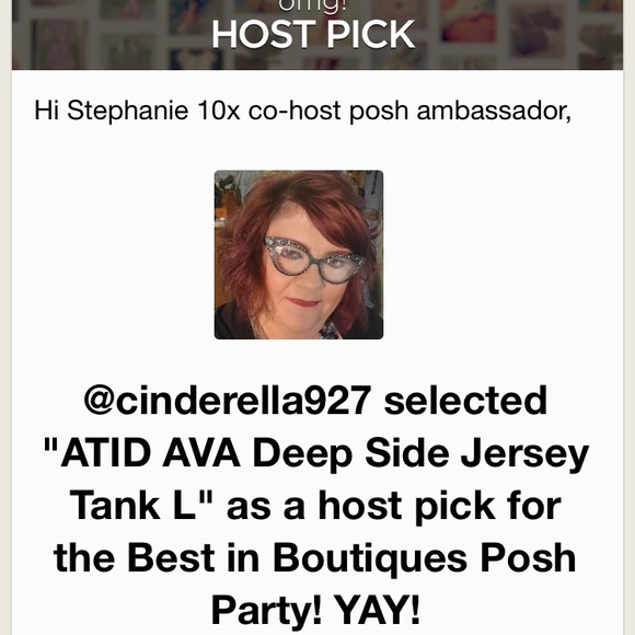 ~ Host Pick ~ ATID AVA Deep Side Jersey Tank L - Picture 10 of 10